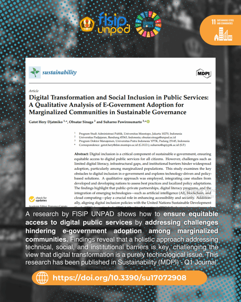 Digital Transformation and Social Inclusion in Public Services: A Qualitative Analysis of E-Government Adoption for Marginalized Communities in Sustainable Governance