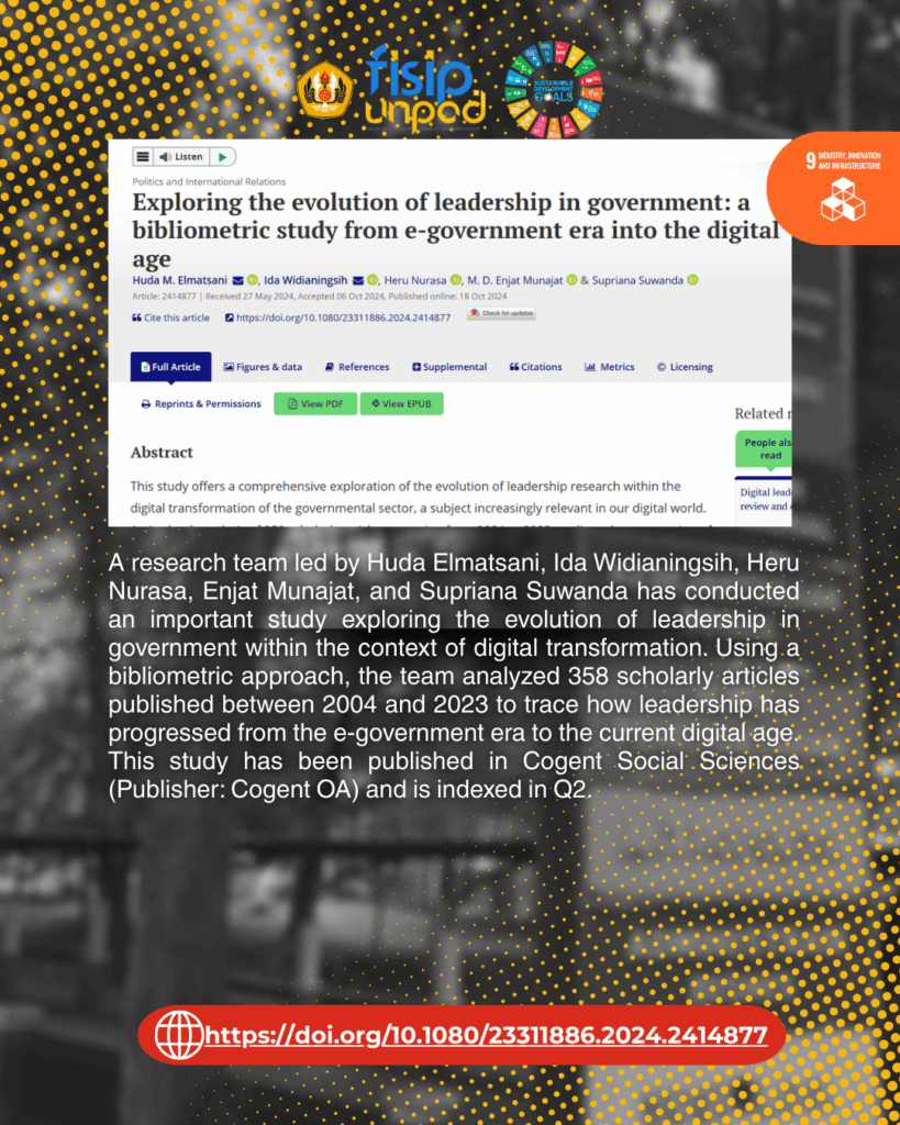 Exploring the evolution of leadership in government: a bibliometric study from e-government era into the digital age