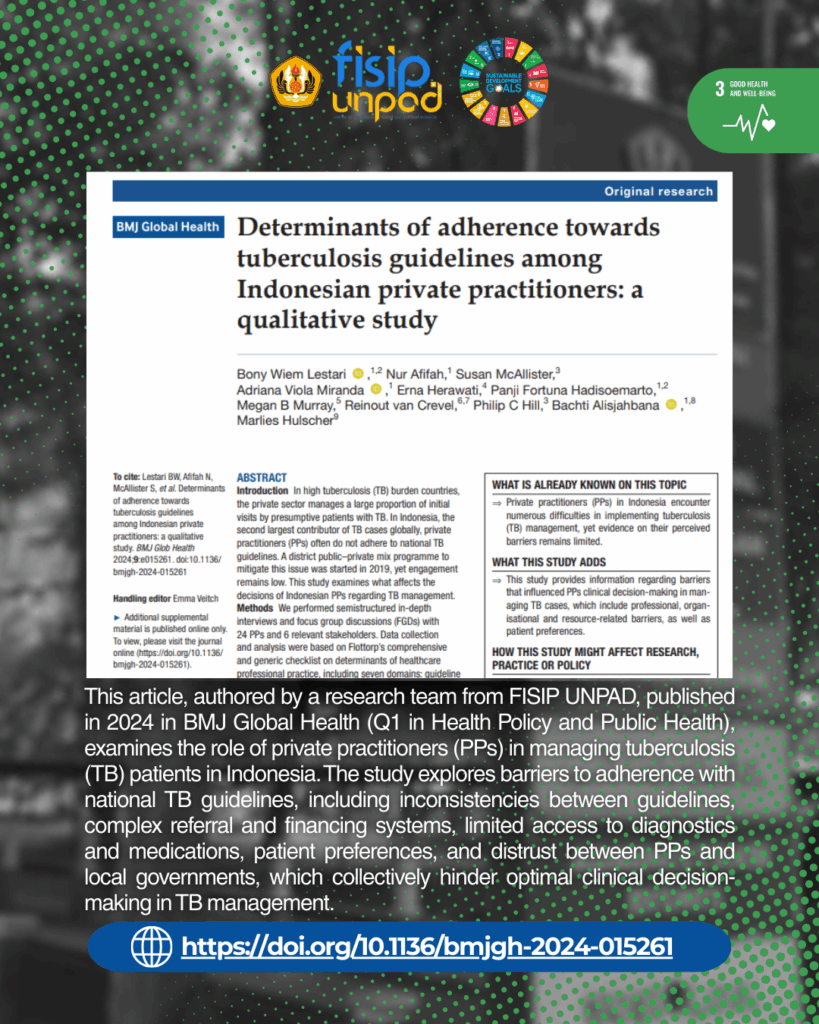 Determinants of adherence towards tuberculosis guidelines among Indonesian private practitioners: a qualitative study