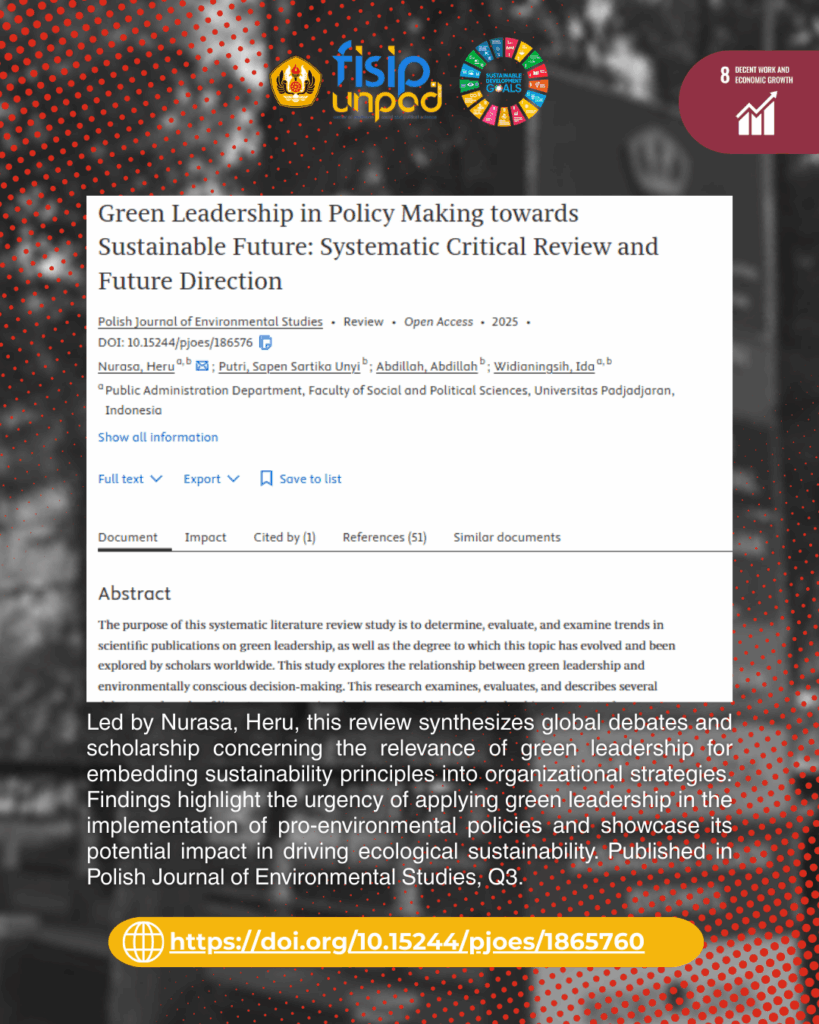 Green Leadership in Policy Making towards Sustainable Future: Systematic Critical Review and Future Direction